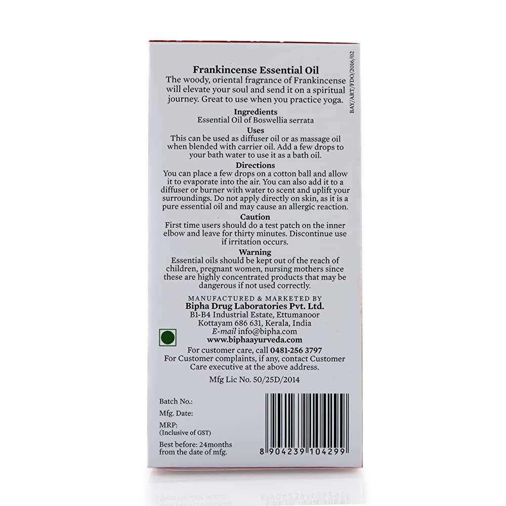 Bipha Ayurveda Frankinscence Essential Oil - DrMediCart