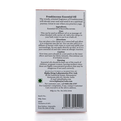 Bipha Ayurveda Frankinscence Essential Oil - DrMediCart