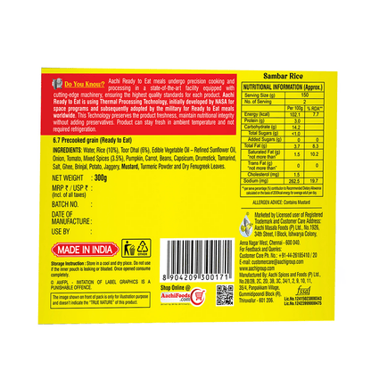 Aachi Instant Sambar Rice