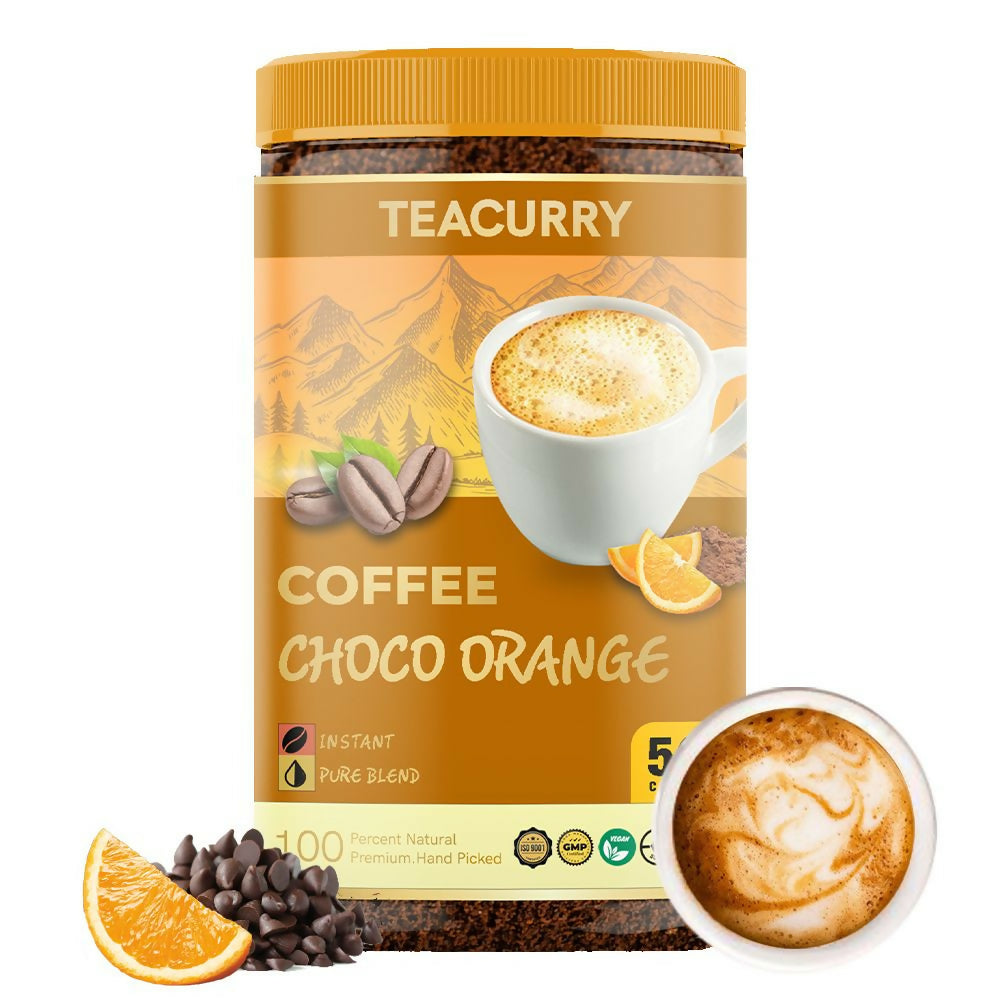 Buy Teacurry Choco Orange Instant Coffee Powder - Arabica Freeze Dried Coffee for Instant Hot & Cold Coffee from DrMediCart