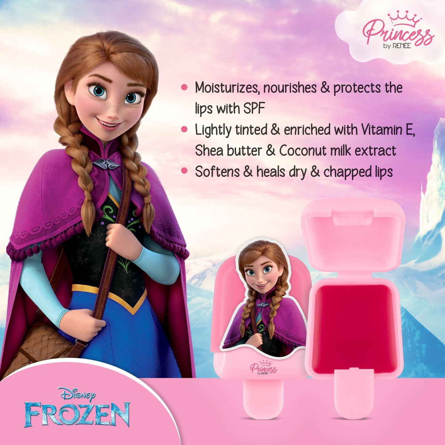Renee Cosmetics Disney Frozen Princess Popsicle Lip Balm