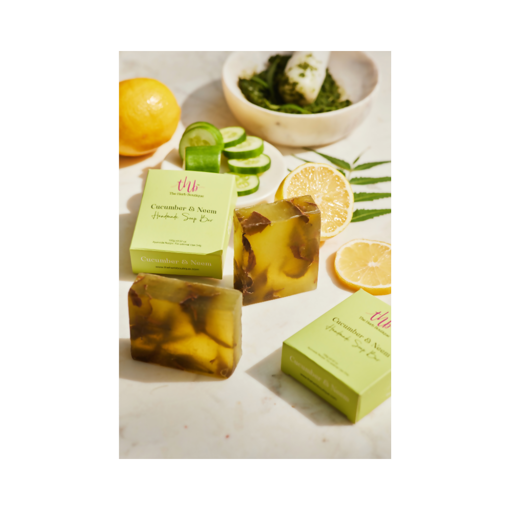 The Herb Boutique Cucumber And Neem Glycerine Soap Bar - Drmedicart