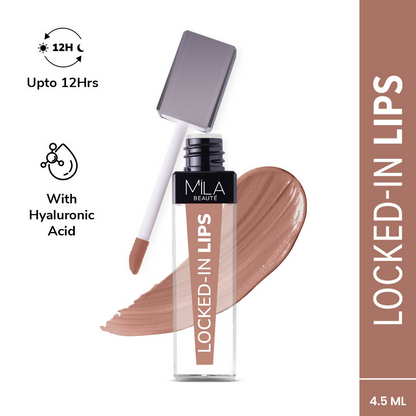 Mila Beaute 12 Hr Non-Transfer Locked-In Liquid Lipstick - Milk Tea