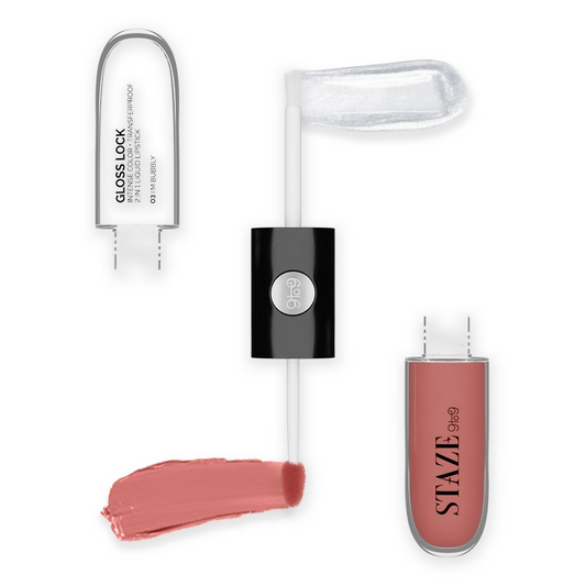 Staze 9To9 Gloss Lock 2-In-1 Liquid Lipstick - 03 Im Bubbly