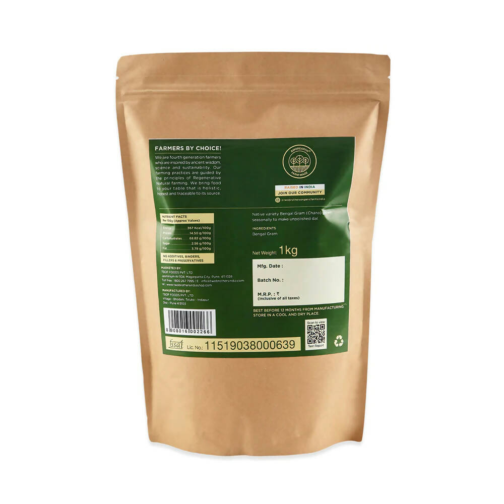 Two Brothers Organic Farms Chana Dal (Split Chickpea), Unpolished