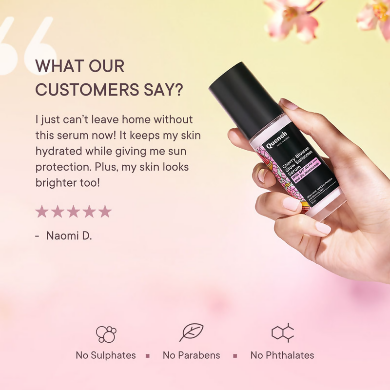 Quench Cherry Blossom Glow Sunscreen Serum