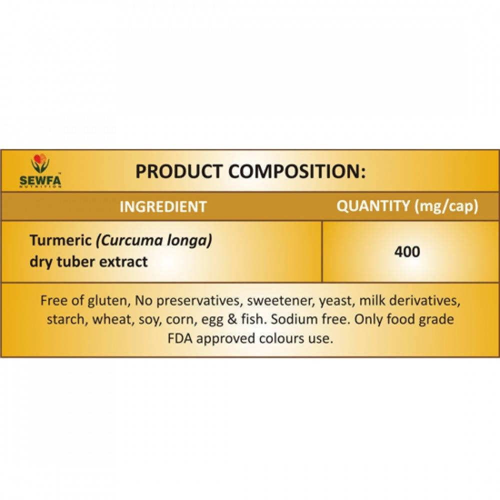 Sewfa Naturals Turmeric Capsules