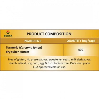 Sewfa Naturals Turmeric Capsules