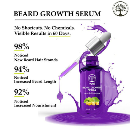 Ivory Natural Beard Growth Serum For Beard Wellness