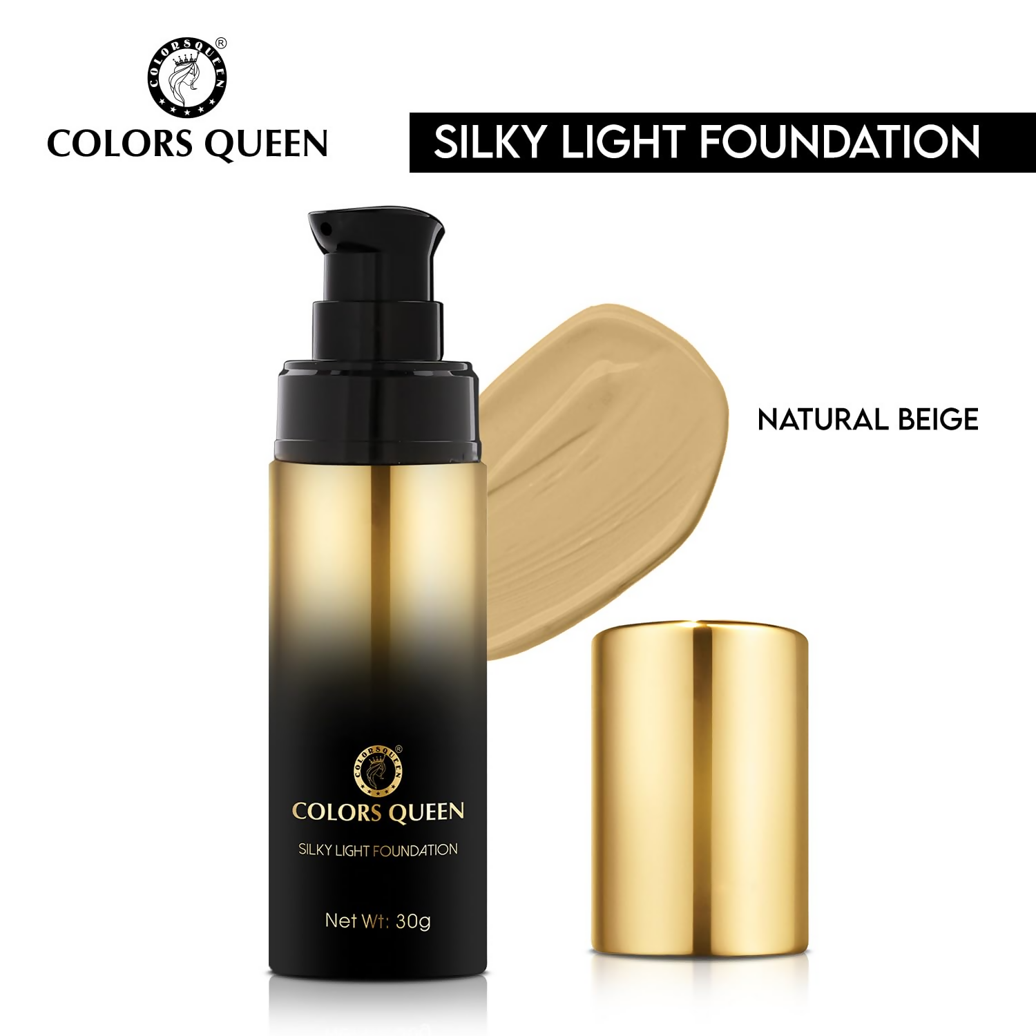 Colors Queen Silky Light Foundation - 03 Natural Beige