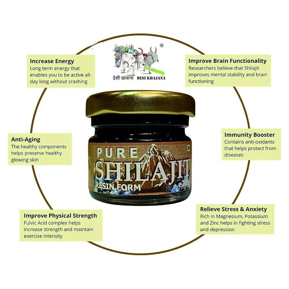 Desi Khajana Pure Himalayan Sj Resin Form