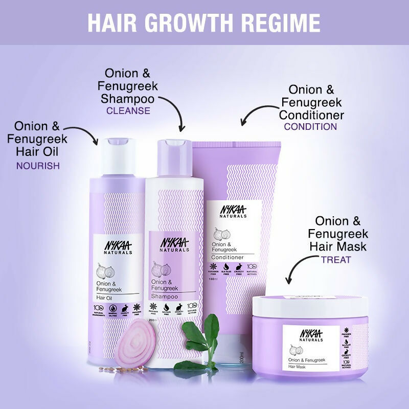 Nykaa Naturals Anti-Hair Fall Sulphate-Free Hair Mask With Onion & Fenugreek - Drmedicart