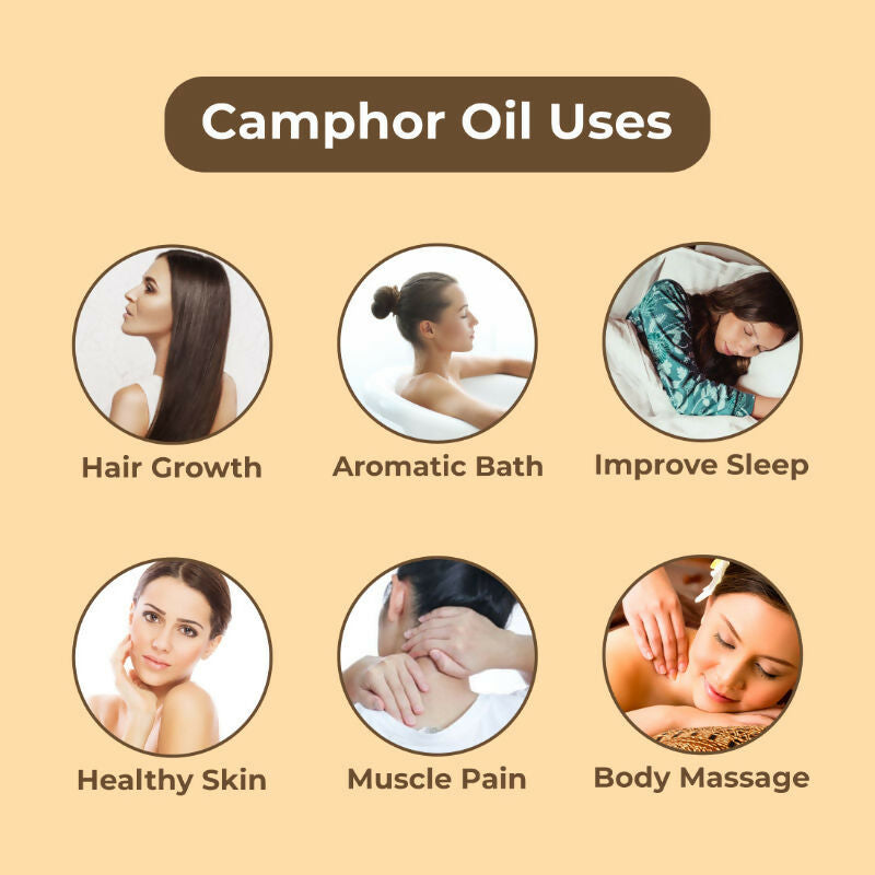 Skiura Nature 100% Natural Camphor Oil For Skin & Hair