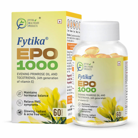 Buy Fytika Epo 1000 Evening Primrose Oil and Tocotrienol Capsules from DrMediCart, Ship from India to USA
