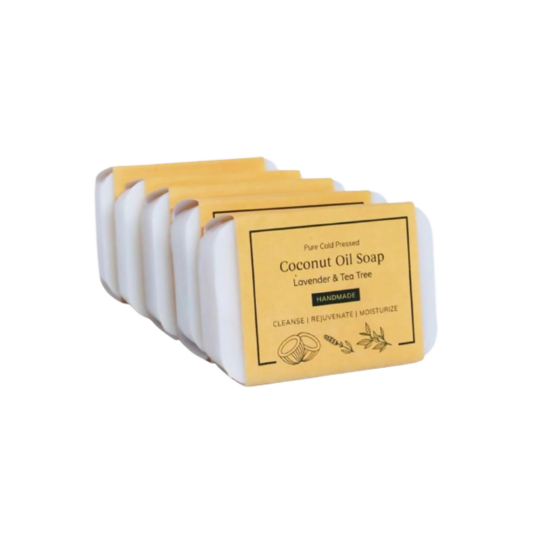 Kaprica Natural Handcrafted Cold Pressed Coconut Oil Soap With Lavender And Tea Tree
