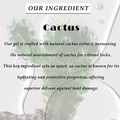 Ktein Cactus Heat Gel: 392°F Ultimate Heat Defense & Luscious Hair