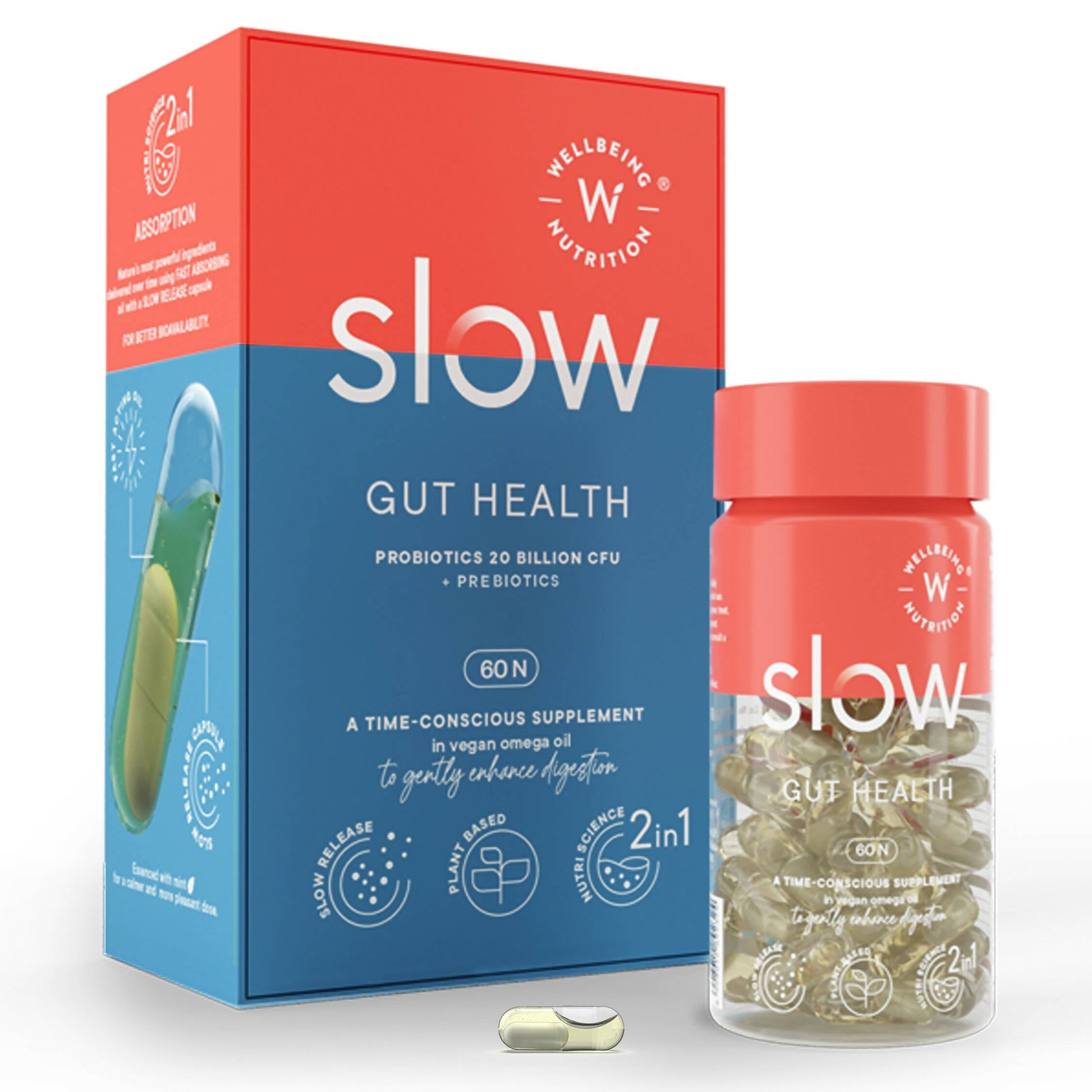 Wellbeing Nutrition Slow | Gut Health Capsules - Drmedicart