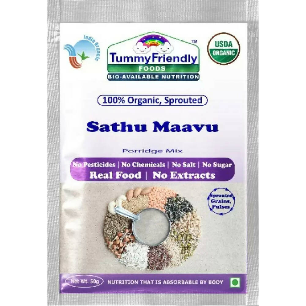 TummyFriendly Foods Certified Stage3 Porridge Mixes Trial Packs - Ragi, MultiGrain, Oats, Sathu Maavu for 8 Months Old Baby - Drmedicart