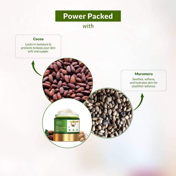 Lotus Botanicals 100% Pure Cocoa Butter & Murumuru Butter HydraMelt Body Cream