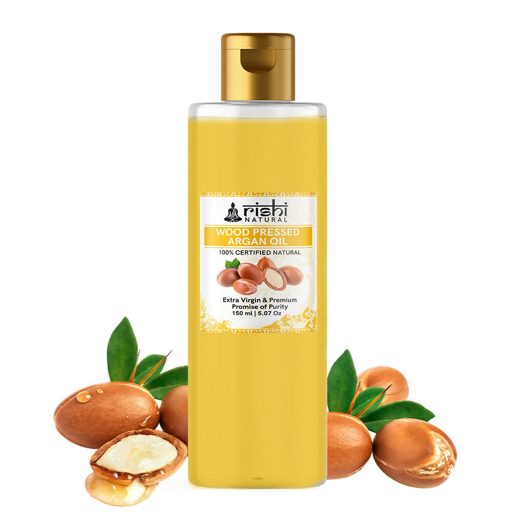 Rishi Natural Argan Oil Cold-Pressed 100% Pure Healty Skin And Hair