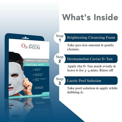 Professional O3+ Alpha Men Bright Groom Facial Kit