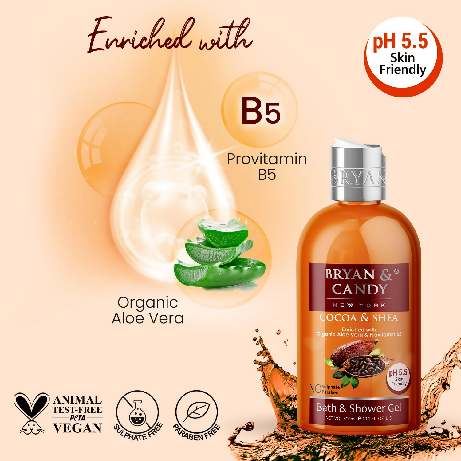 Bryan & Candy Cocoa & Shea Shower Gel