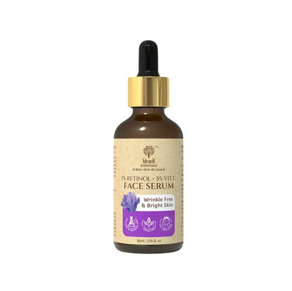 Buy Khadi Essentials 1% Retinol + 5% Vitamin C Face Serum from DrMediCart, Ship from India to USA