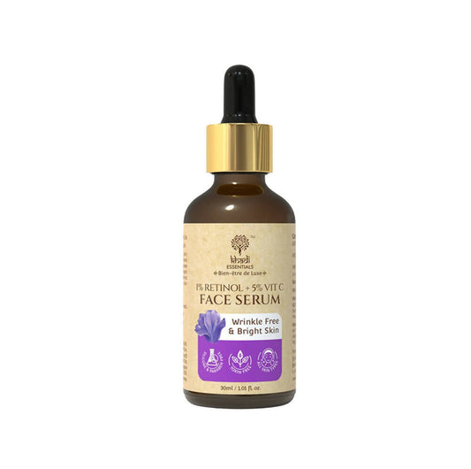 Buy Khadi Essentials 1% Retinol + 5% Vitamin C Face Serum from DrMediCart, Ship from India to USA