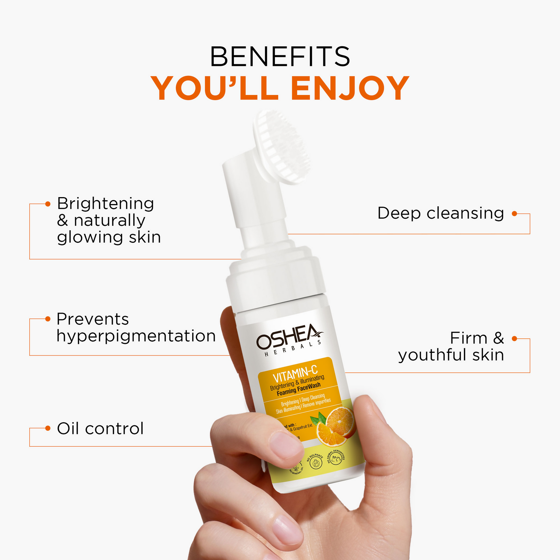Oshea Herbals Brightening & Illuminating Foaming Face Wash