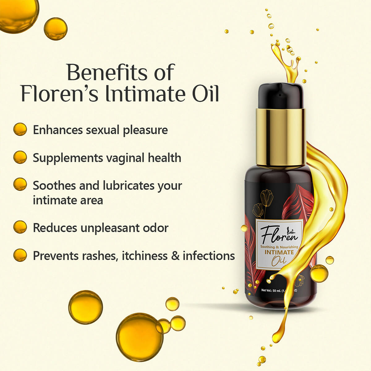 Floren Reusable Menstrual Cup with Intimate Oil for Women - DrMediCart