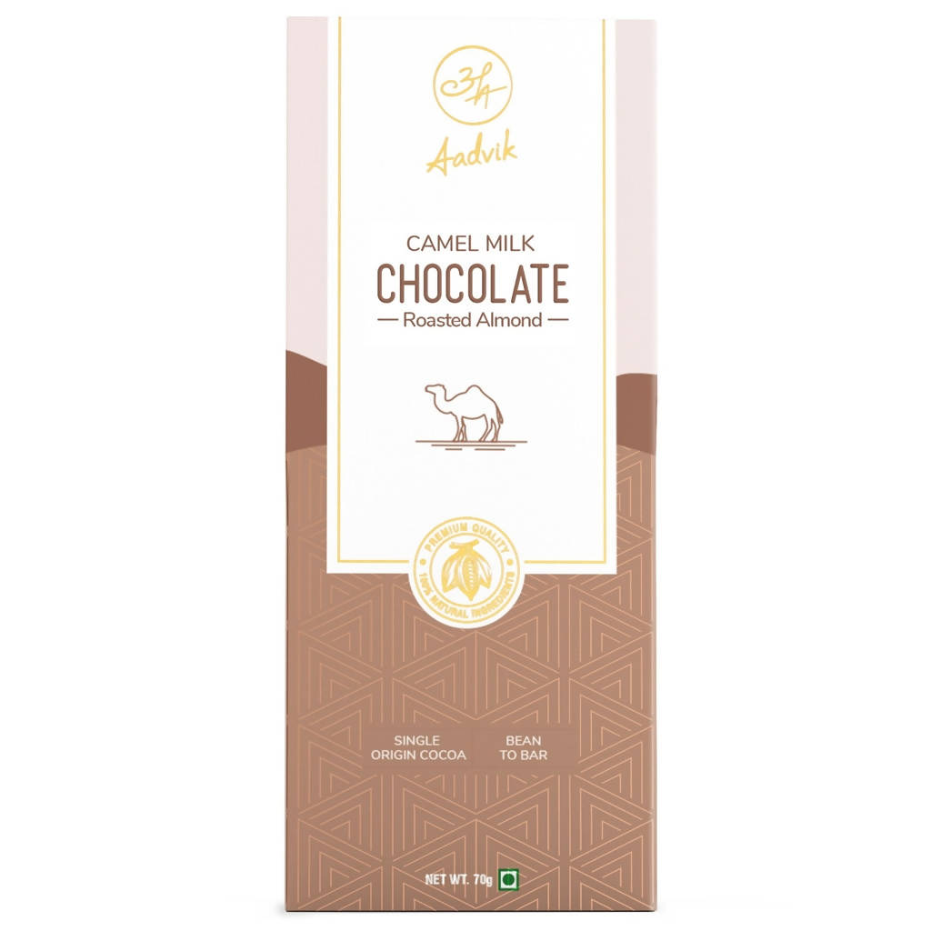 Buy Aadvik Camel Milk Chocolate - Roasted Almond from DrMediCart, Ship from India to USA
