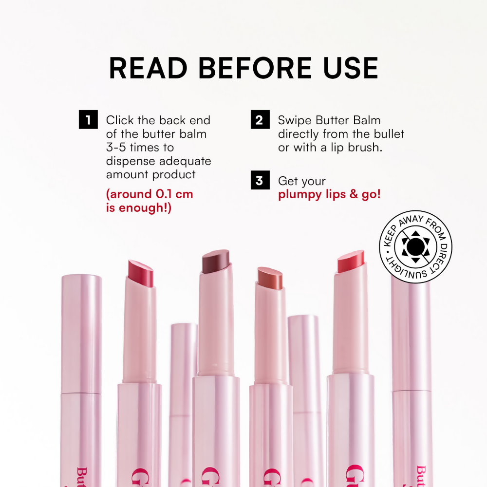 Gush Beauty Hybrid Gloss Butter Balm High Shine & Hydrating - Creamy Baby Pink