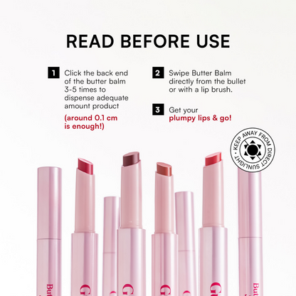 Gush Beauty Hybrid Gloss Butter Balm High Shine & Hydrating - Creamy Baby Pink