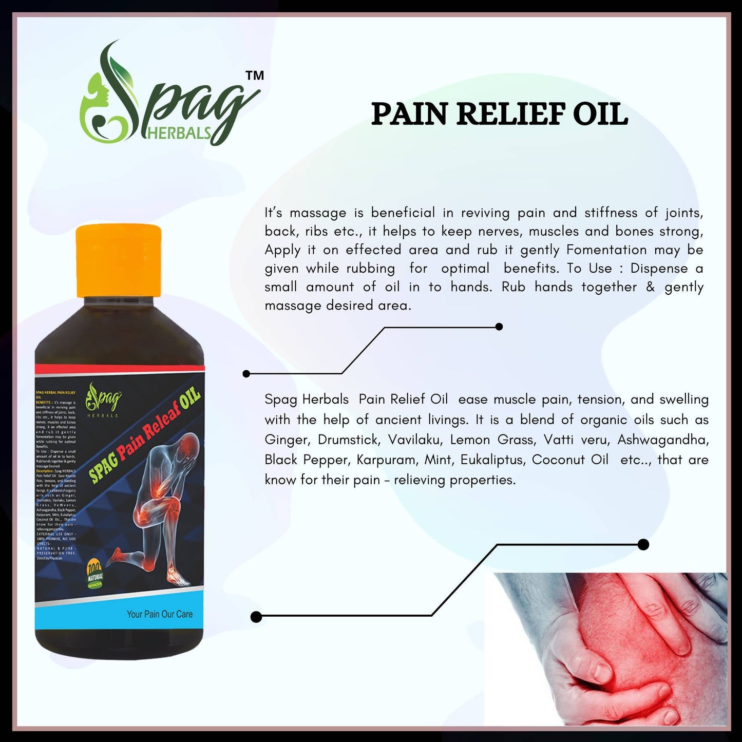 Spag Herbals Spag Pain support  Oil