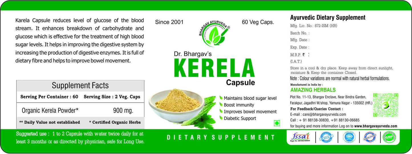 Dr.Bhargav’s Karela Capsules