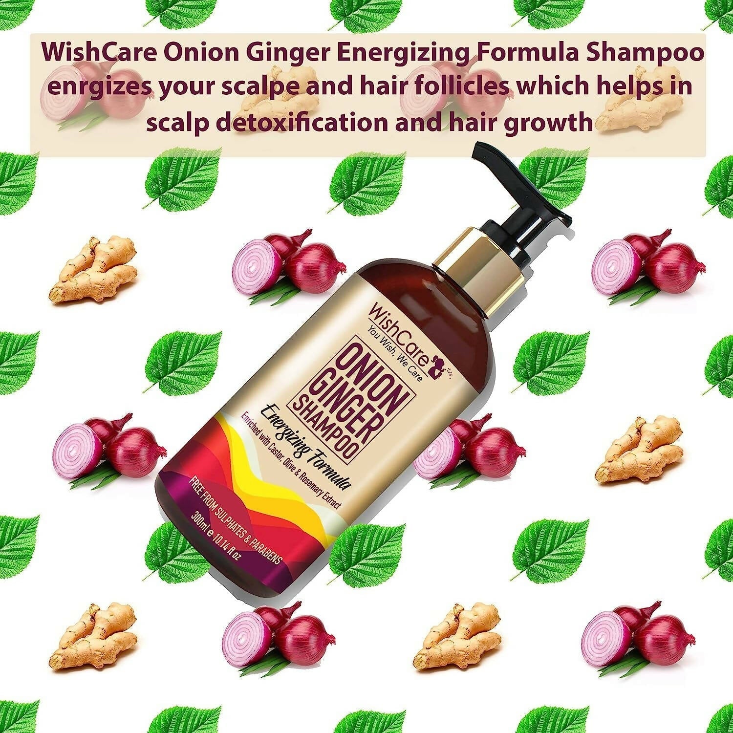 Wishcare Onion Ginger Shampoo - Drmedicart