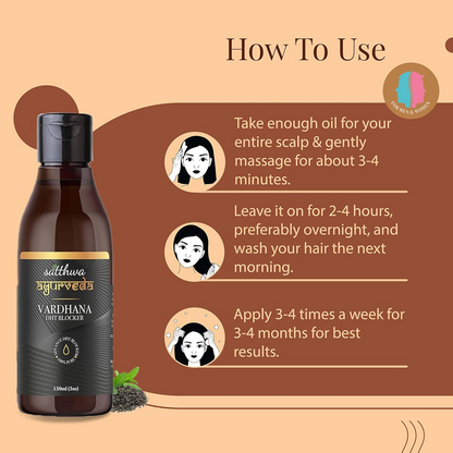 Satthwa Vardhana Hair Oil With Pumpkin Seed Oil & Saw Palmetto