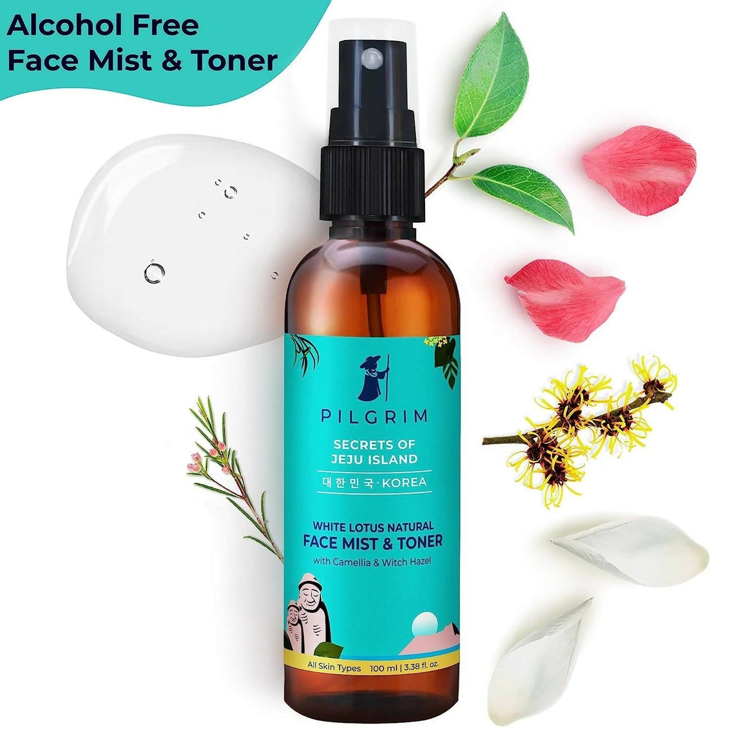 Pilgrim Korean Beauty White Lotus Refreshing Face Mist & Toner