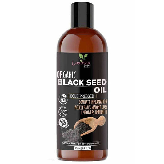 Buy Luxura Organic Black Seed Cold Pressed Oil for Hair Growth from DrMediCart, Ship from India to USA