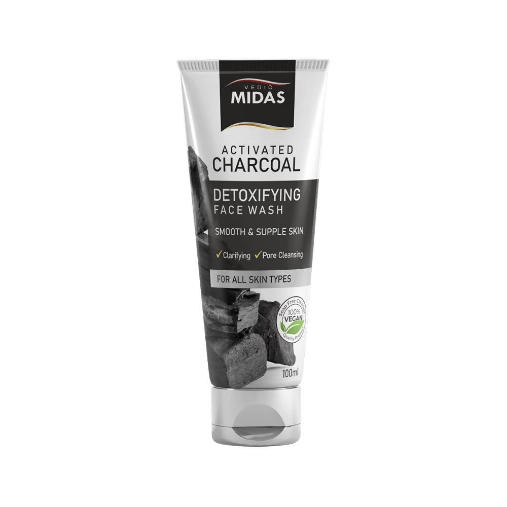 Vedic Midas Activated Charcoal Detoxifying Face Wash - DrMediCart