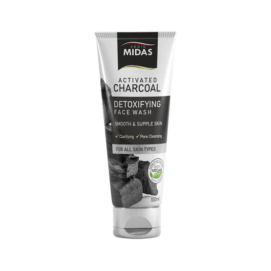 Vedic Midas Activated Charcoal Detoxifying Face Wash - DrMediCart