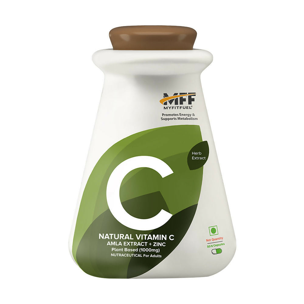 MyFitFuel Natural Vitamin C Amla Extract + Zinc Plant Based Capsules