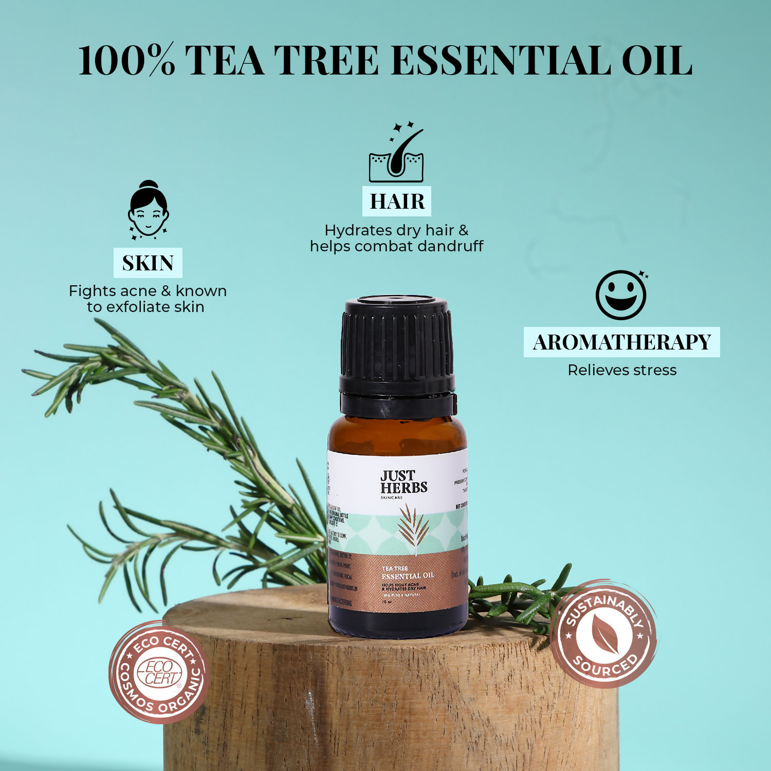 Just Herbs Tea Tree Essential Oil