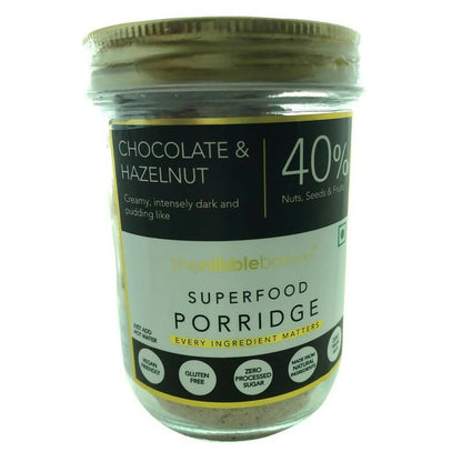 Buy Thenibblebox Chocolate & Hazelnut Almond flour Superfood Porridge Instant Breakfast Mix from DrMediCart