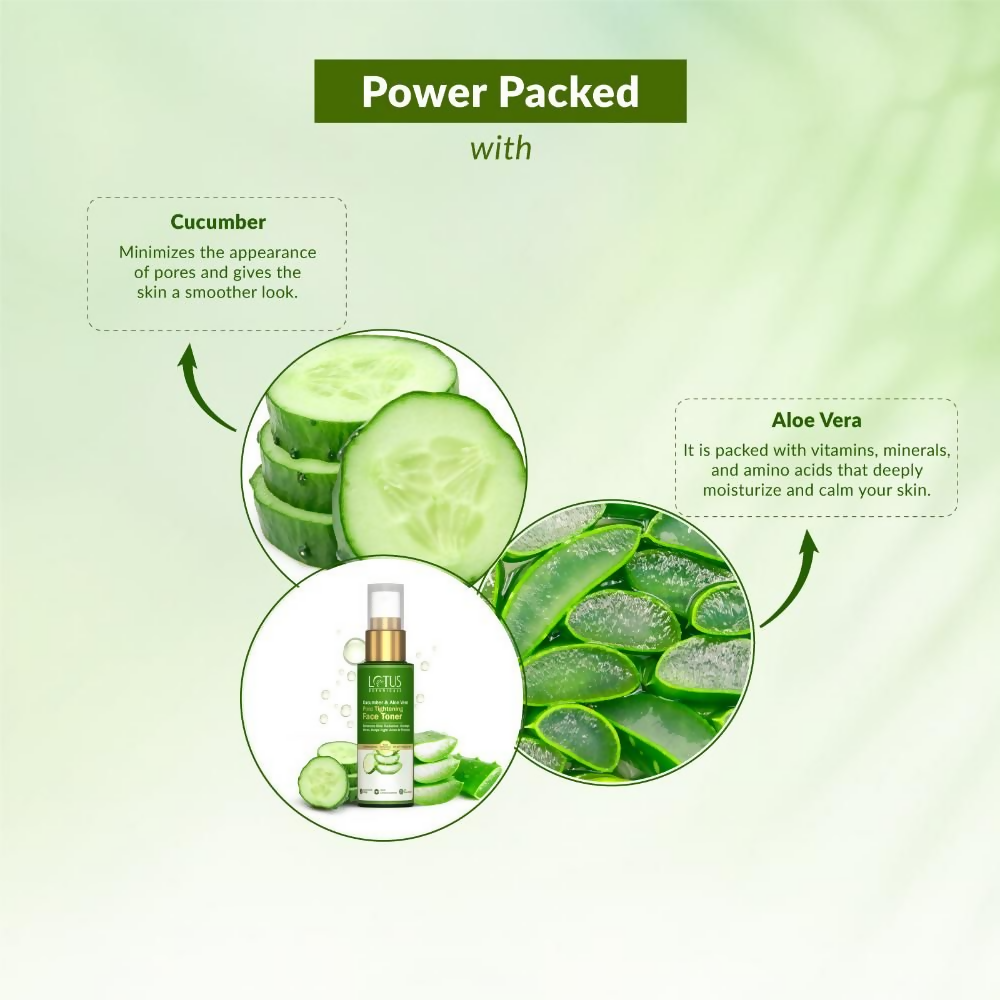 Lotus Botanicals Cucumber & Aloe Vera Pore Tightening Face Tone