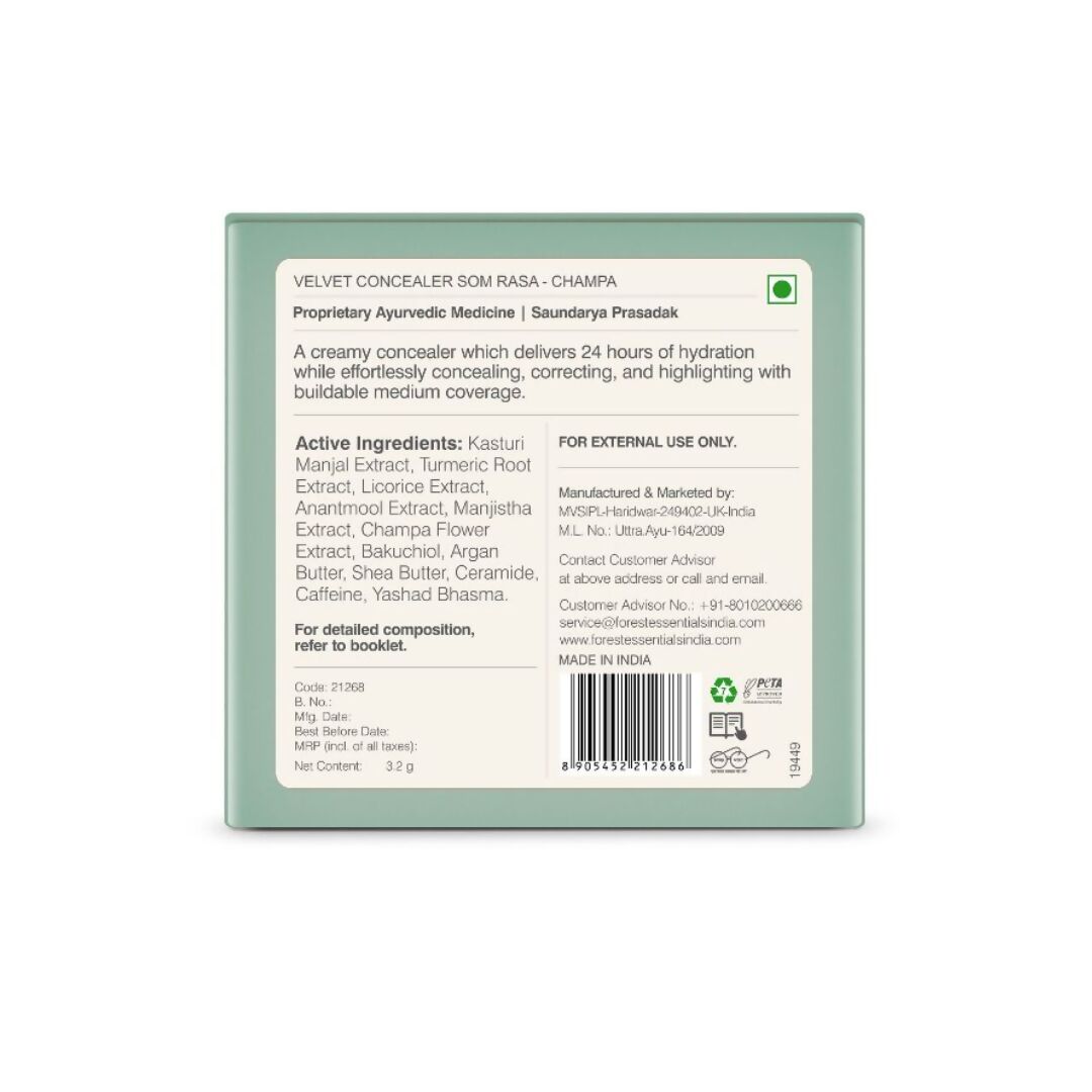 Forest Essentials Som Rasa Velvet Concealer Champa - Drmedicart