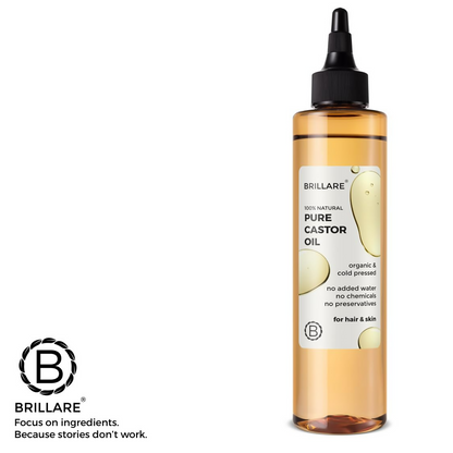 Brillare 100% Natural Pure Castor Oil For Hair Growth