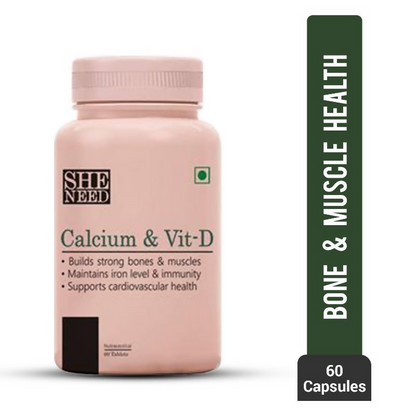 SheNeed Calcium & Vit-D Supplement For Women Capsules