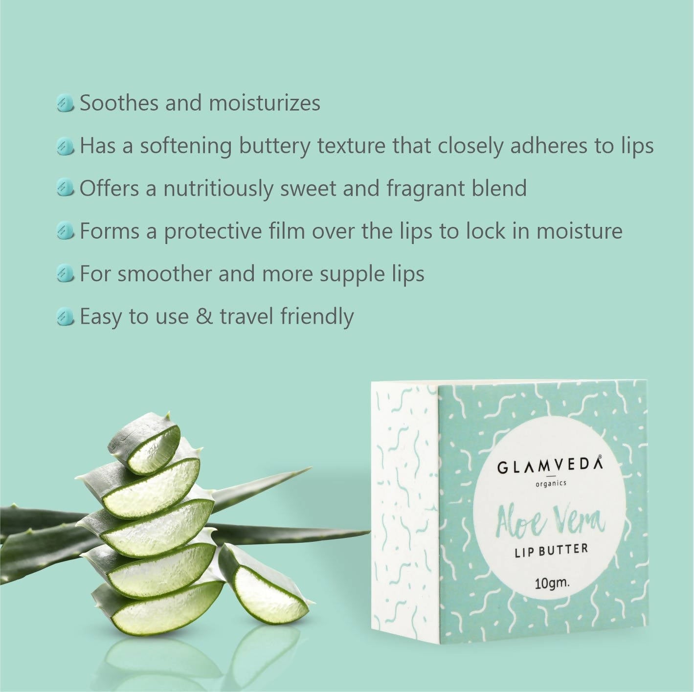 Glamveda Aloe Vera Lip Balm