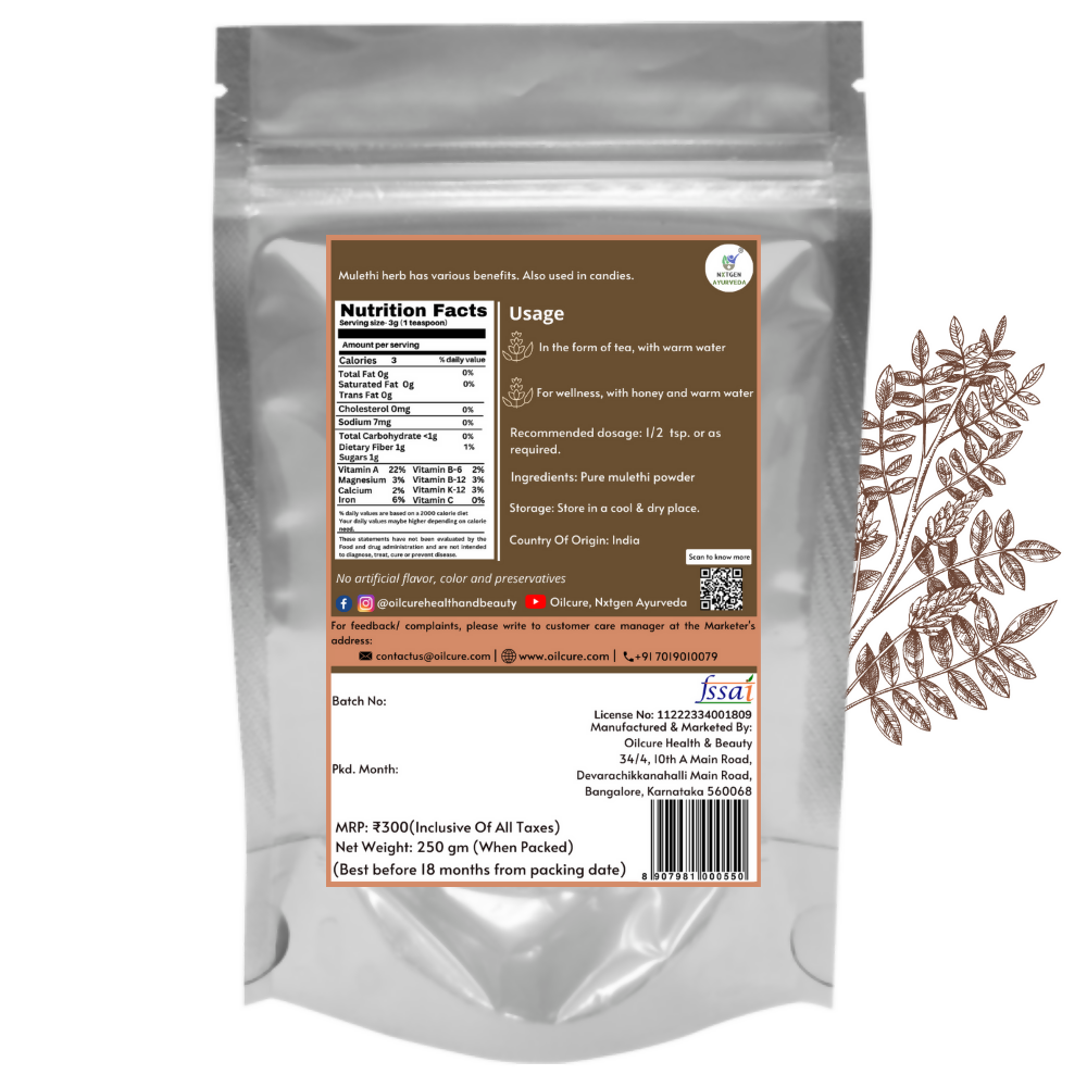 Nxtgen Ayurveda Mulethi / Yashtimadhu Powder